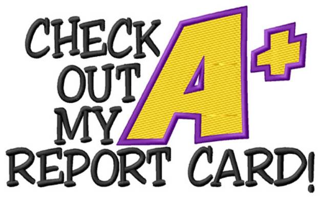 Picture of Report Card Machine Embroidery Design