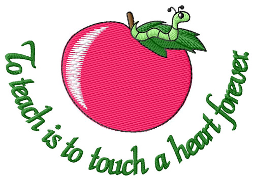 Touch A Heart Machine Embroidery Design