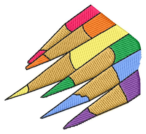 Pencils Machine Embroidery Design