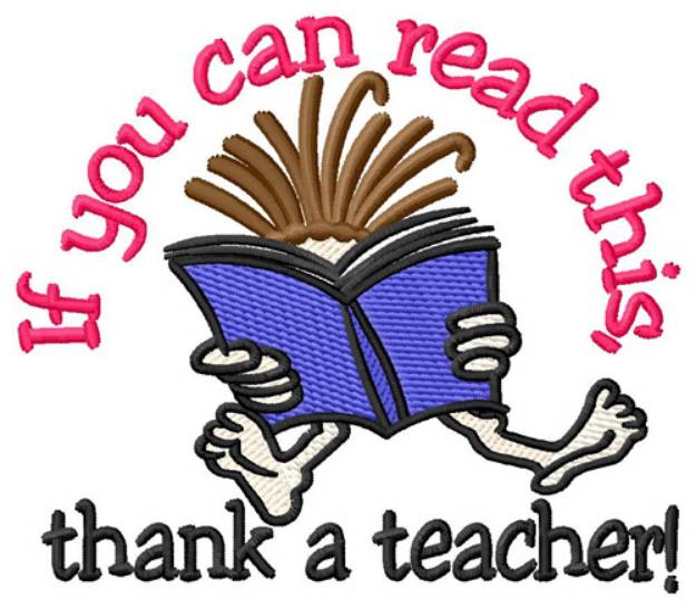 Picture of Thank A Teacher Machine Embroidery Design