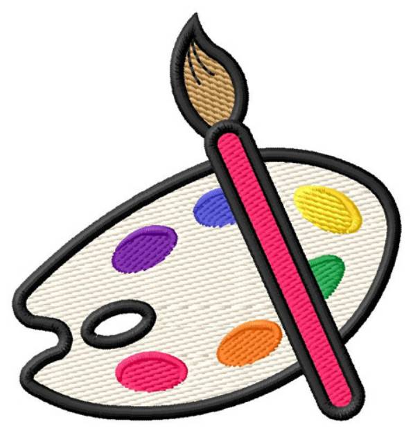 Picture of Artists Palette Machine Embroidery Design