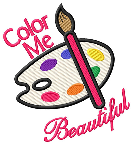 Color Me Beautiful Machine Embroidery Design