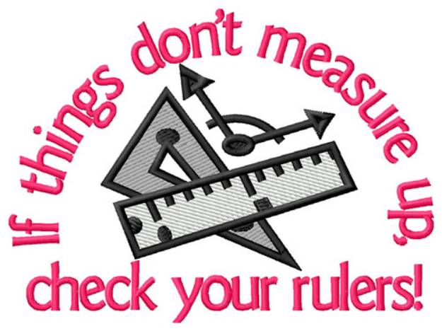 Picture of Check Your Rulers Machine Embroidery Design
