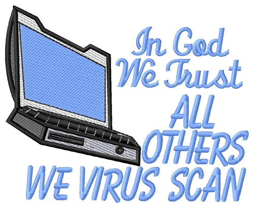 Virus Scan Machine Embroidery Design