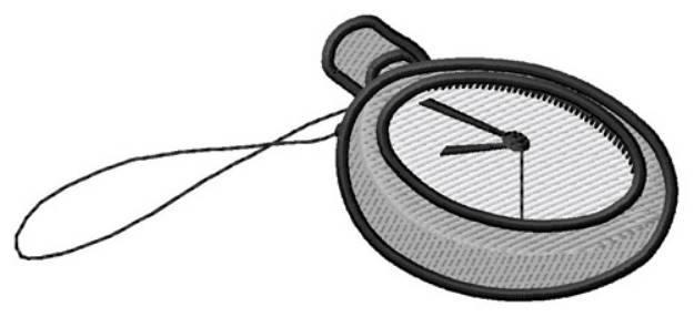 Picture of Stop Watch Machine Embroidery Design