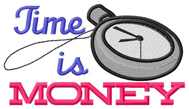 Picture of Time Is Money Machine Embroidery Design