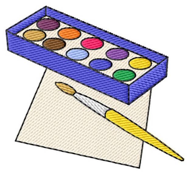 Picture of Paints Machine Embroidery Design