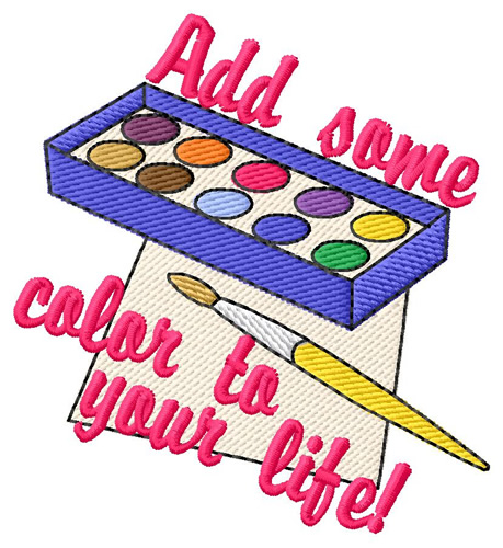 Add Color to Life Machine Embroidery Design