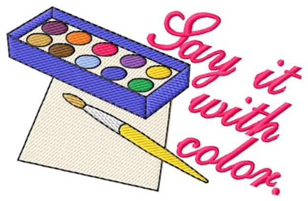 Picture of Say It With Color Machine Embroidery Design