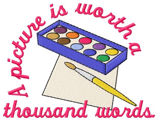 Picture of A Thousand Words Machine Embroidery Design