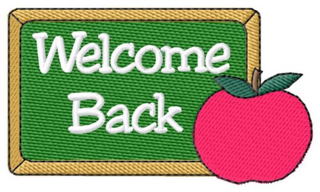 Picture of Welcome Back Machine Embroidery Design
