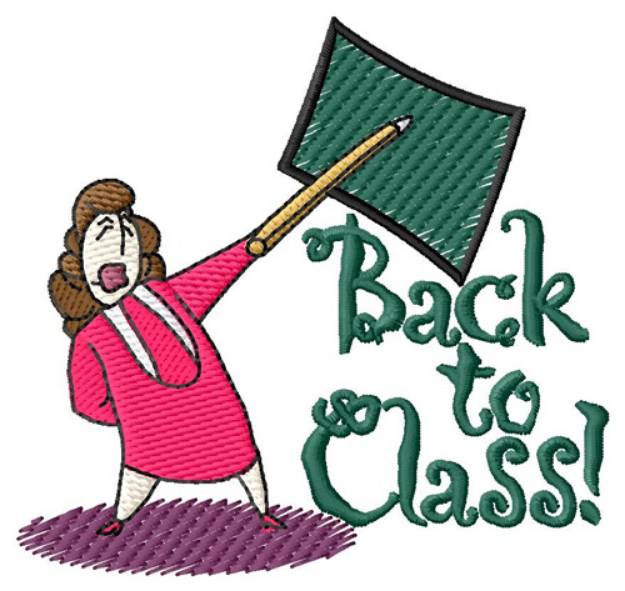 Picture of Back To Class Machine Embroidery Design