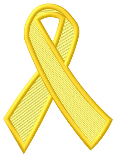 Yellow Ribbon Machine Embroidery Design