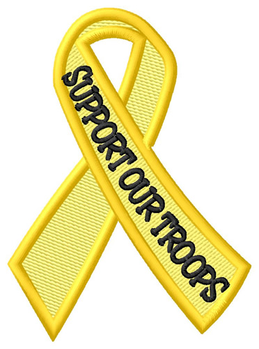 Support Our Troops Machine Embroidery Design