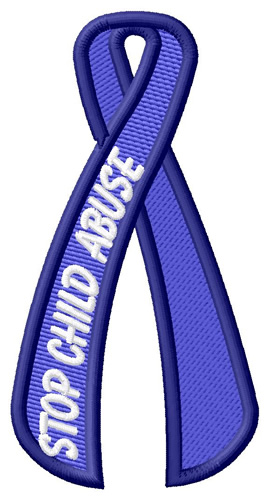 Stop Child Abuse Machine Embroidery Design