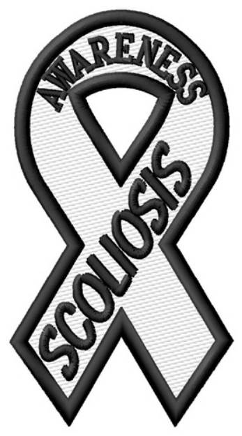 Picture of Scoliosis Awareness Machine Embroidery Design
