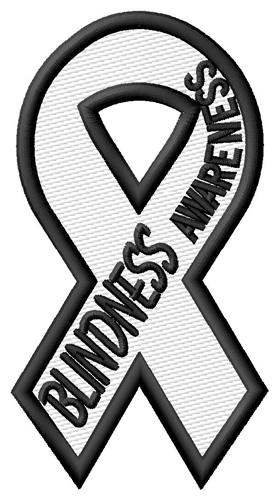 Blindness Awareness Machine Embroidery Design