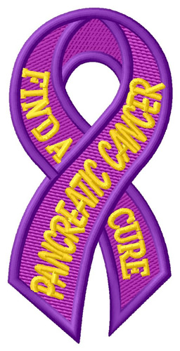 Pancreatic Cancer Machine Embroidery Design