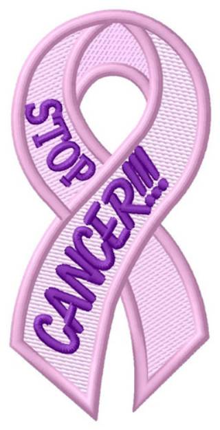 Picture of Stop Cancer Machine Embroidery Design
