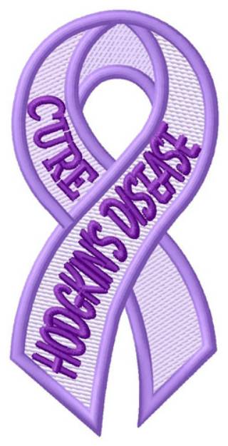 Picture of Cure Hodgkins Disease Machine Embroidery Design