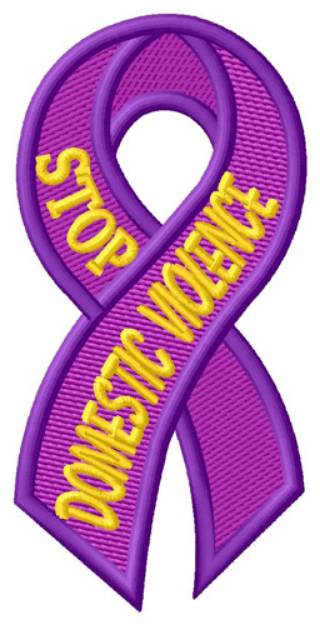 Picture of Stop Domestic Violence Machine Embroidery Design