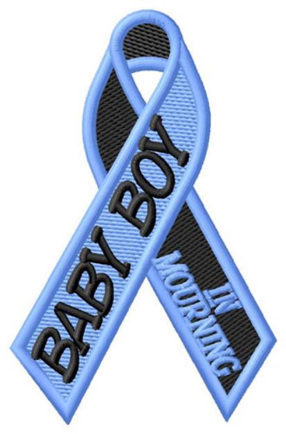Picture of Baby Boy In Mourning Machine Embroidery Design