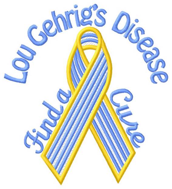 Picture of Lou Gehrigs Disease Machine Embroidery Design
