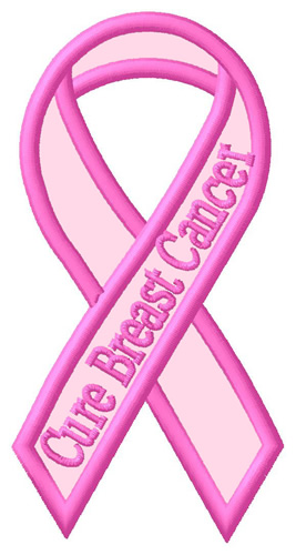 Cure Breast Cancer Machine Embroidery Design