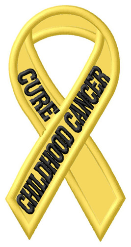 Cure Childhood Cancer Machine Embroidery Design