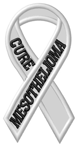 Cure Mesothelioma Machine Embroidery Design