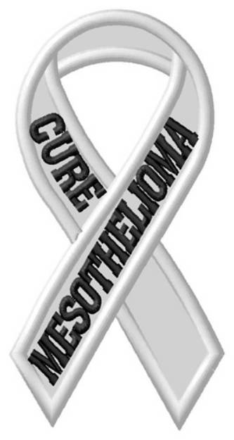 Picture of Cure Mesothelioma Machine Embroidery Design