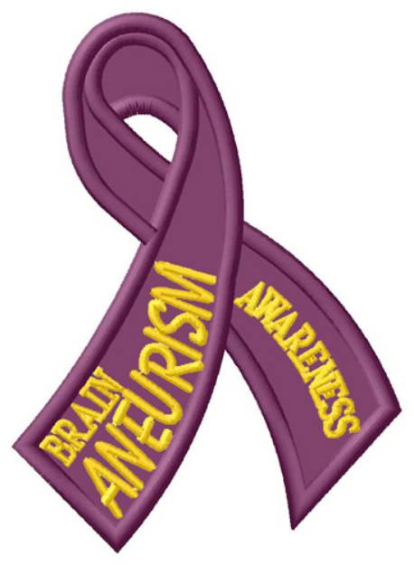 Picture of Brain Aneurism Awareness Machine Embroidery Design