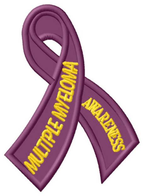 Picture of Multiple Myeloma Awareness Machine Embroidery Design