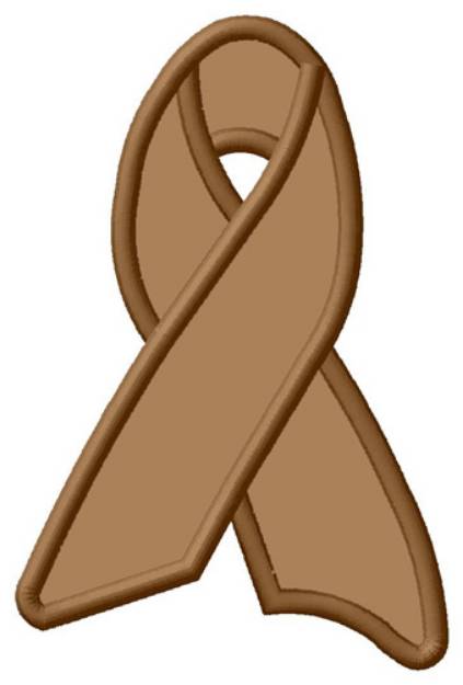 Picture of Brown Ribbon Machine Embroidery Design