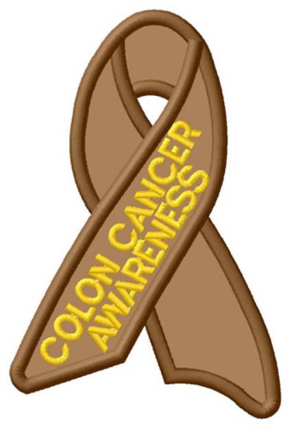 Picture of Colon Cancer Awareness Machine Embroidery Design