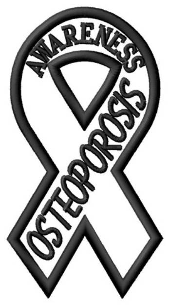Picture of Osteoporosis Awareness Machine Embroidery Design