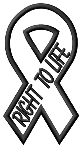 Right To Life Machine Embroidery Design