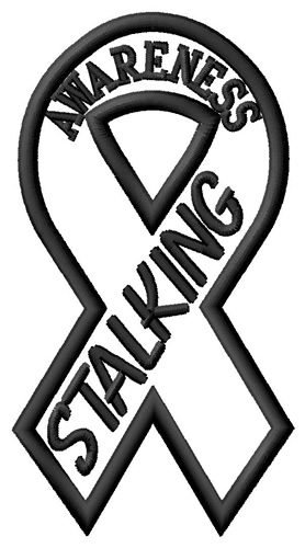 Stalking Awareness Machine Embroidery Design