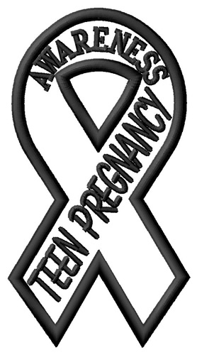 Teen Pregnancy Awareness Machine Embroidery Design