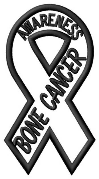 Picture of Bone Cancer Awareness Machine Embroidery Design