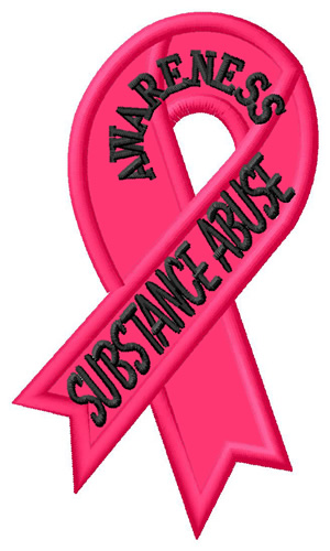 Substance Abuse Machine Embroidery Design