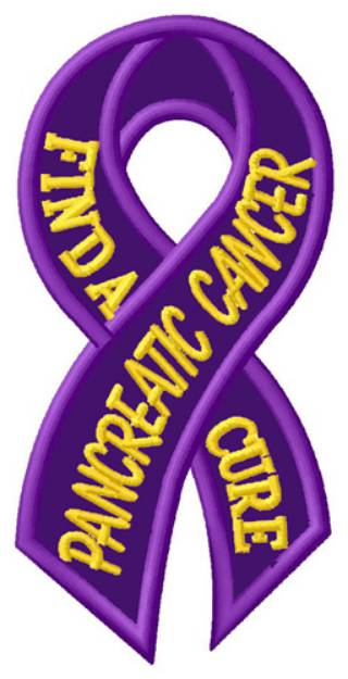 Picture of Pancreatic Cancer Machine Embroidery Design