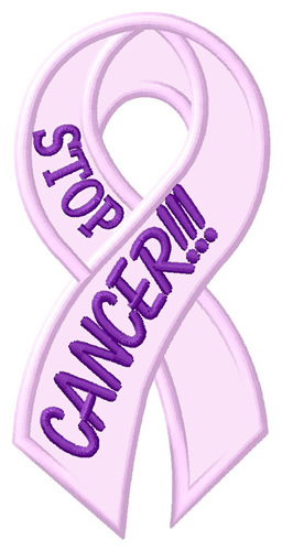 Stop Cancer Machine Embroidery Design