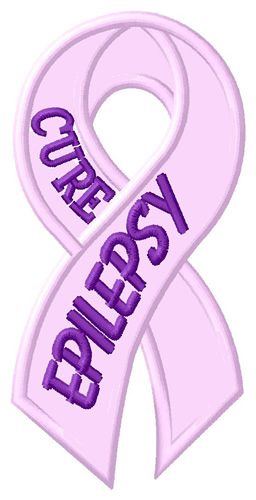 Cure Epilepsy Machine Embroidery Design