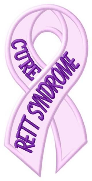 Picture of Cure Rett Syndrome Machine Embroidery Design