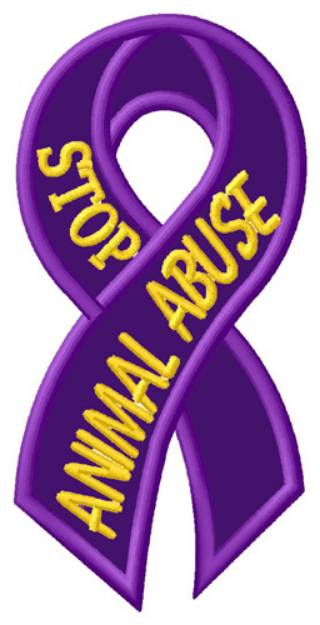 Picture of Stop Animal Abuse Machine Embroidery Design