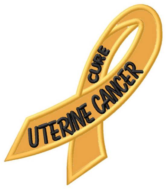 Picture of Cure Uterine Cancer Machine Embroidery Design