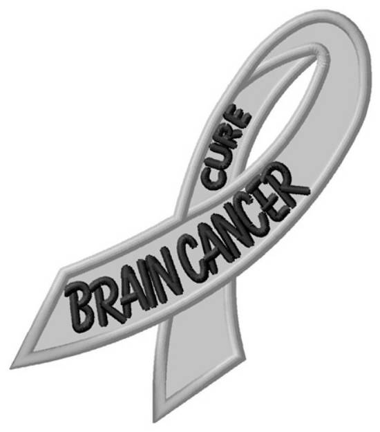 Picture of Cure Brain Cancer Machine Embroidery Design