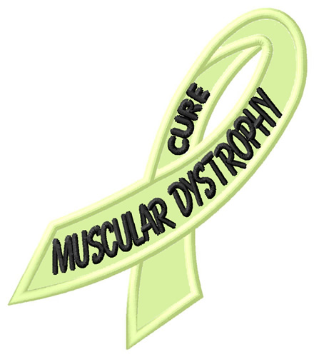Cure Muscular Dystrophy Machine Embroidery Design