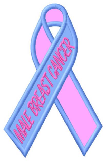 Picture of Male Breast Cancer Machine Embroidery Design